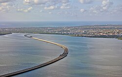 Bali Mandara Toll Road view above the sea