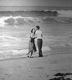 Tragedy by the Sea, an April 1954 photo taken by Los Angeles Times photographer John L. Gaunt of a young couple standing together beside the Pacific Ocean in Hermosa Beach, California. A few minutes before the image was taken, the couple's 19-month-old son Michael disappeared. The photo won the 1955 Pulitzer Prize for Photography.