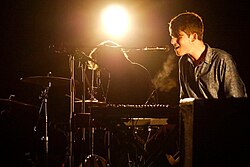 James Blake performing at Glastonbury Festival, June 2011