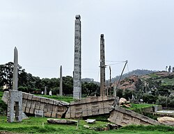 The Aksumite Steles served as official markers for the Emperors of Ethiopia during the time of the Aksumite Empire.