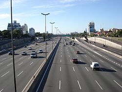 Highway 9 leading north from Buenos Aires