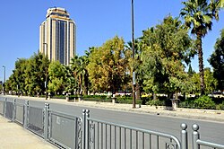 Aleppo city hall, the seat of the governorate and the city council