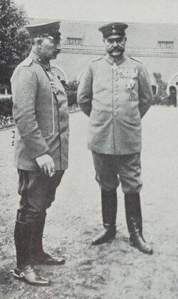 Kaiser Wilhelm II and Hindenburg
