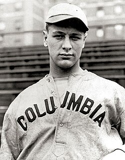 Lou Gehrig, who attended Columbia University in 1922 and 1923