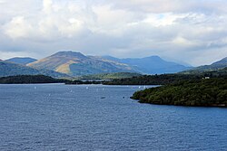 Loch Lomond, a freshwater loch, often considered the boundary between the Lowlands and Highlands[125]
