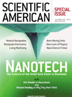 Smalley's 2001 Scientific American article doubting the feasibility of molecular assemblers led to a rebuttal by Drexler and his colleagues.