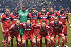 Chicago Fire F.C. lineup photo, 2013