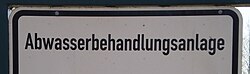 Sewage-treatment-facility – The German language has many compounds.