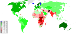 Map showing happiness of countries by their score according to the 2023 World Happiness Report