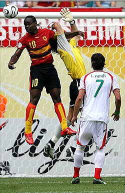 Akwá (left) is Angola's top scorer with 38 goals.