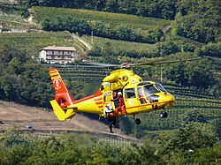 Italian AS365 Dauphin rescue helicopter