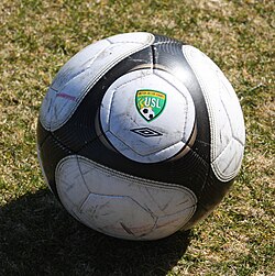 Umbro Dynamis match ball used in the United Soccer League for the 2009–10 season[10]