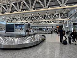 International baggage claim at the airport's South Terminal.