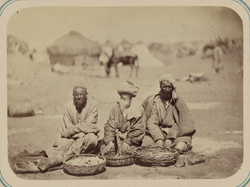 Egg vendors in Samarkand, c. 1870