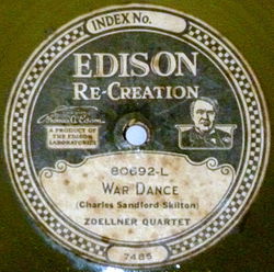 An Edison recording by the Zoellner Quartet, dedicatee of the music