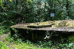 Oil tank in the former area of the concentration camp Bisingen