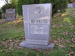 The grave of Coleman Hawkins