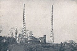 Atagoyama Broadcasting Station, the birthplace of NHK, in 1930