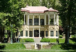 The last Qajar monarch's Pavilion in the Niavaran Complex, Tehran.