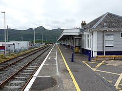 The lesser used platform 2 at the station