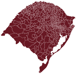 Map with municipal boundaries