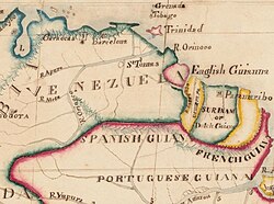Venezuela and the Guianas (1831), according to English cartography.