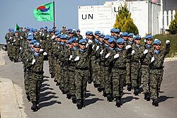 South Korean troops serving with UNIFIL in Lebanon in 2011