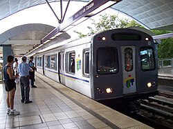 A Tren Urbano train at Bayamón Station