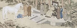 Tartar prostrating before Qianlong Emperor of China (1757).[89]