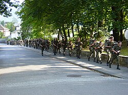 A Swiss Army exercise near Glarus