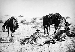 British yeomanry reconnaissance patrol