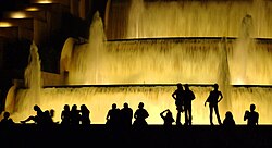 Fountains in front of MNAC