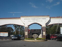 Entrance of the Autonomous University of Santo Domingo (UASD)