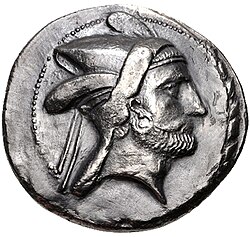 Bagadates I (Minted 290–280 BC) was the first native Seleucid satrap to be appointed.[67]