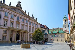 Primate's Palace at Primate's Square, the seat of the city's mayor