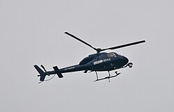 BBC News helicopter over London