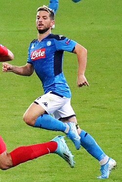 Mertens during Napoli's UEFA Champions League clash against Red Bull Salzburg in 2019