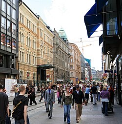 Aleksanterinkatu, Helsinki's main shopping street, 2007