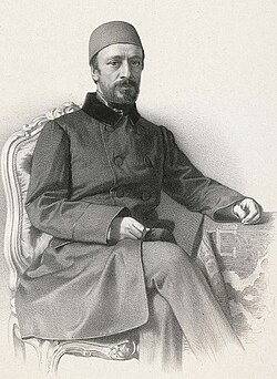After moving to Istanbul in 1851, Rashid Pasha became a protégé of the reformist statesman Mehmed Ali Pasha (pictured)