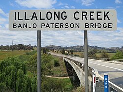 Bridge named after Banjo Paterson near Illalong