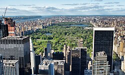 Central Park in New York City is the most-visited urban park in the U.S.[26]