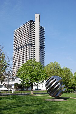 The United Nations campus Langer Eugen is one of the buildings owned by the Institute for Federal Real Estate.[13]