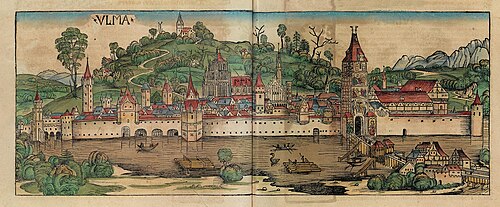 Ulm in the 1493 Nuremberg Chronicle