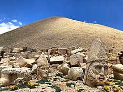 Some of the statues near the peak of Mount Nemrut