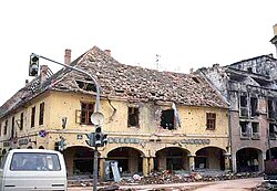 Vukovar during the occupation, under the administration of the Republic of Serbian Krajina
