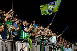 The Greenville Triumph SC (here pictured in 2019) was one of the ten founding members of the USL League One