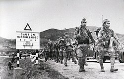 Japanese soldiers entering Hong Kong, 8 December 1941