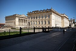Rear view of the National Capitol, being the largest neoclassical building in the country