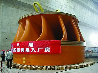 Francis turbine at Three Gorges Dam