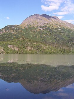 A peak in the Chugach Mountains